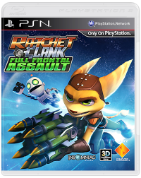 Ratchet & Clank: Full Frontal Assault Playstation 3  box art